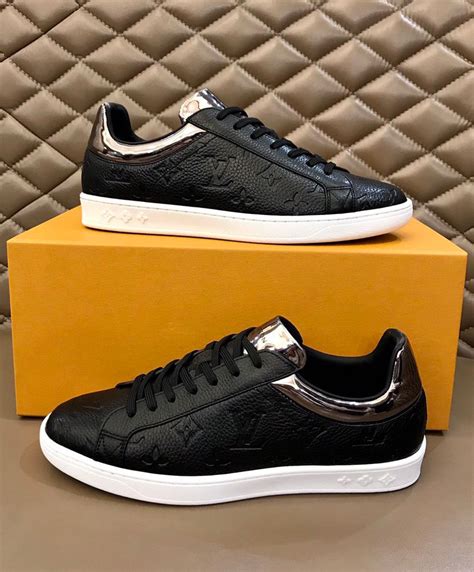 louis vuitton black sneaker|louis vuitton black sneakers men.